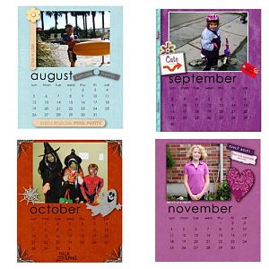 2007 Calendar Aug to November