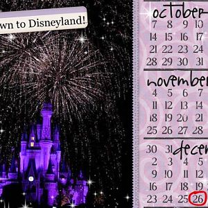 Countdown to Disney calendar magnet