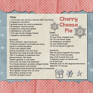 Cherry Cheese Pie Recipe