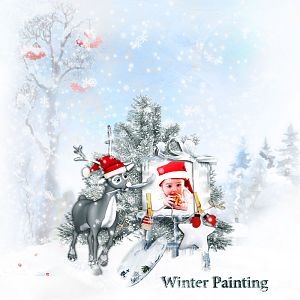 Winter painting