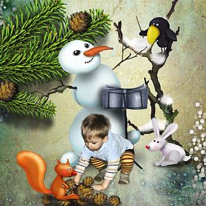 Olga Unger Designs  OU_My_friend_the_snowman