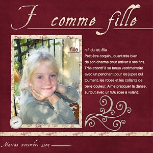 F comme Fille (G is for Girl)