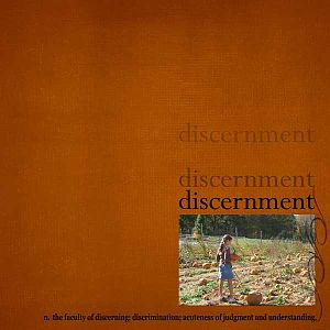 Discenrnment