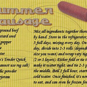 Summer Sausage Recipe
