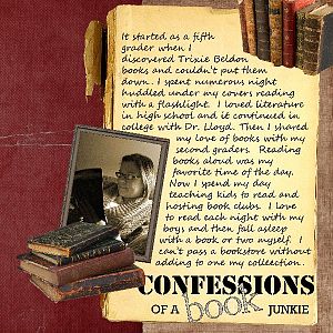 Designer Spotlight:  Confessions of a Book Junkie