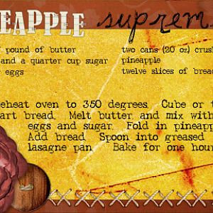 Recipe - Pineapple Supreme