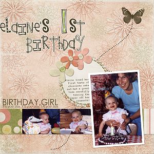 Elaine's 1st Birthday