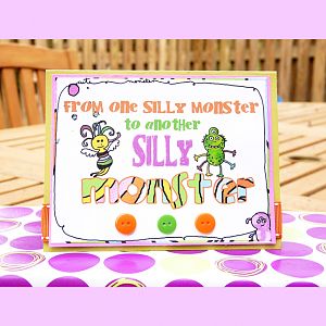 Silly Monster Birthday Card (Front)
