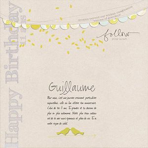Guillaume's Birthday