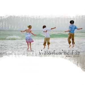 Barefootin day at the ocean