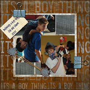 A boy thing