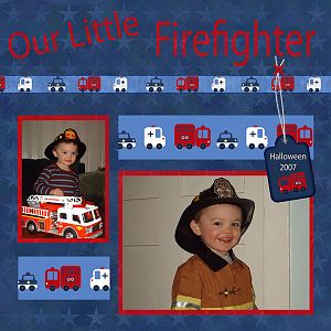Our Little Firefighter