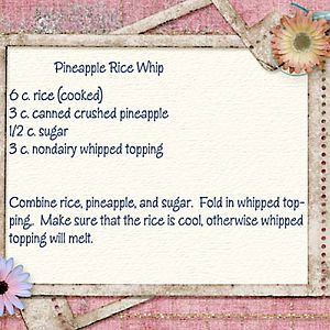 Pineapple Rice Whip Recipe