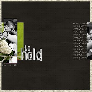 to hold