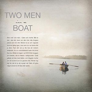 2 men in a boat