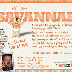 Savannah's Birthday