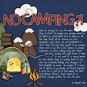 No camping?!