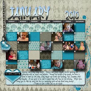 January 2010 Calendar