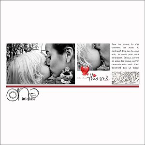One little kiss