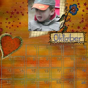 Calendarpage October
