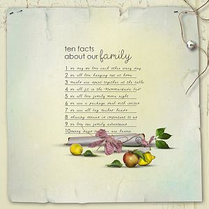 ten things about our family