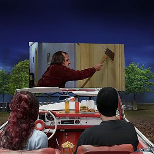 Evening at the drive-in