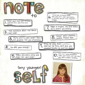 Note To My Younger Self