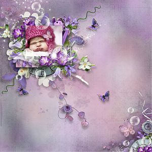 Purple fantasy of Spring by NH Designz