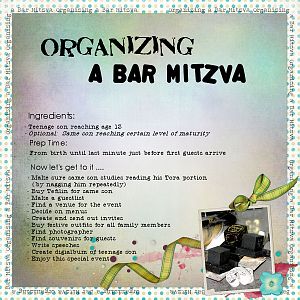 Organizing a Bar Mitzva