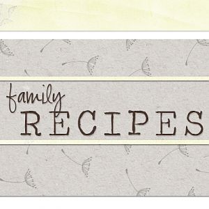 Family Recipes: Title Page