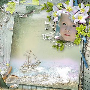 Viva la playa by Manue Designs and Stacked Paper Templates part 2 by wendyP