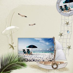 On the beach