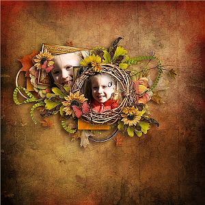 Autumn Steps 3 by Tinci Designs and Fall of the leaf by Lisete Scrap