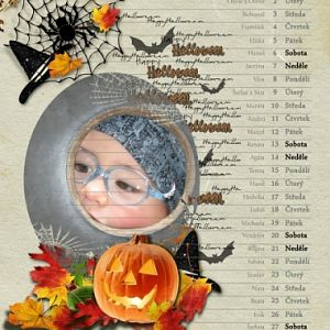 Calendar page october