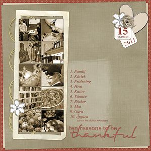 Ten reasons to be thankful