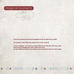 Magical moments 1