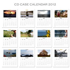 CD CASE Calendar : 12 months