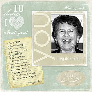 You Inspire Me - *10 things challenge*
