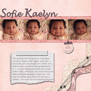 Sofie - 1 month