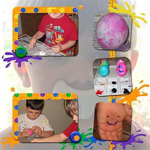 Coloring Easter Eggs - Page 1 Nick