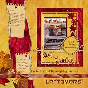 Thankful for Leftovers!