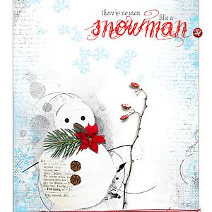 Snowman - digital card
