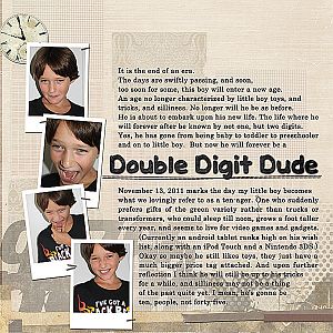 Double Digit Dude - left side