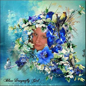 Blue Dragonfly Girl