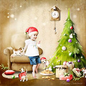 Puppy Christmas by emeto designs