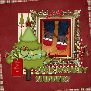 Sock Monkey Slippers