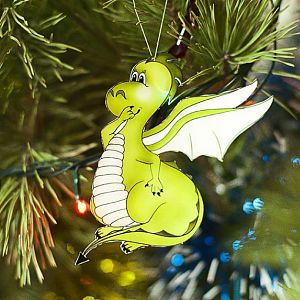 Christmas tree decoration. Dragon from Miya J