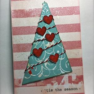 Christmas Hearts card