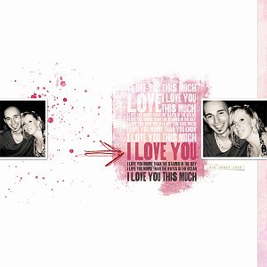 Love You - My Valentine - Right page