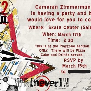 Cameran's Party Invitation